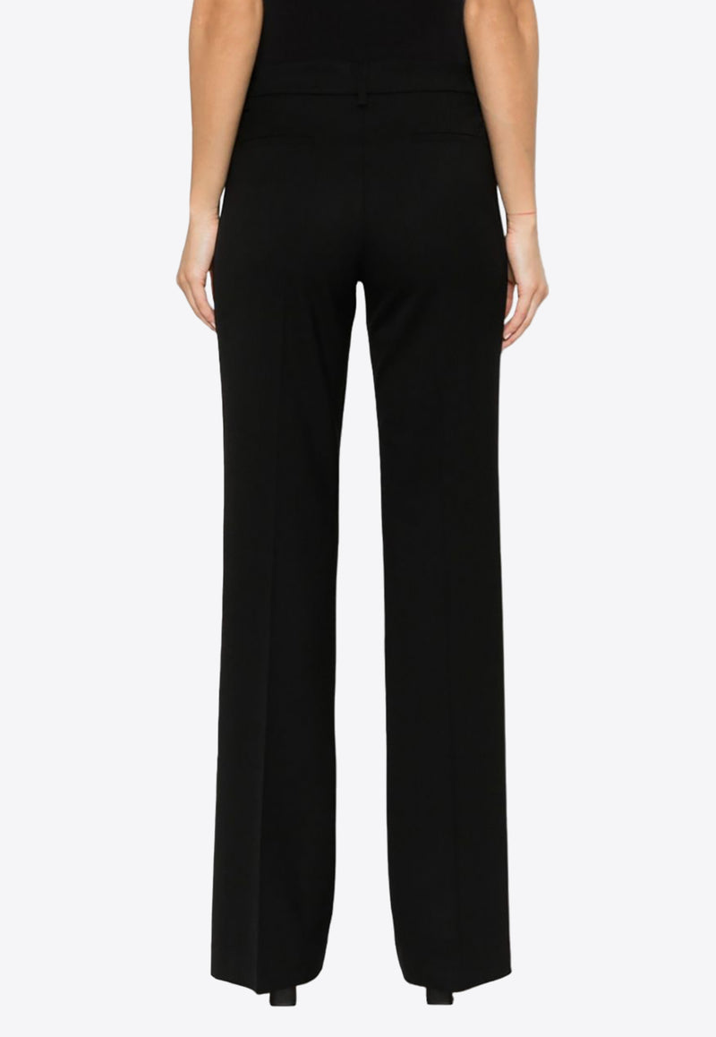 P.A.R.O.S.H Liliuxy Side-Stripe Flared Tailored Pants Black D230414LILIUXY23_013