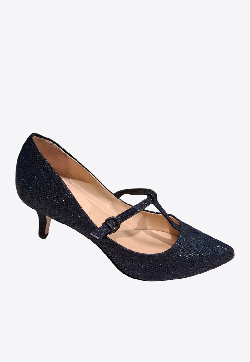 La Rose 35 Glittered Pumps  Blue DE1008_LUMINOR BLU