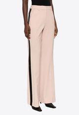 P.A.R.O.S.H Liliuxy Side-Stripe Flared Tailored Pants Beige D230414LILIUXY23_063