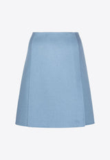 P.A.R.O.S.H Leak High-Waist Mini Skirt Blue D620663LEAK23_078