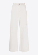 P.A.R.O.S.H Le Pockets Wide-Leg Pants White D232256CABAREX23W_002