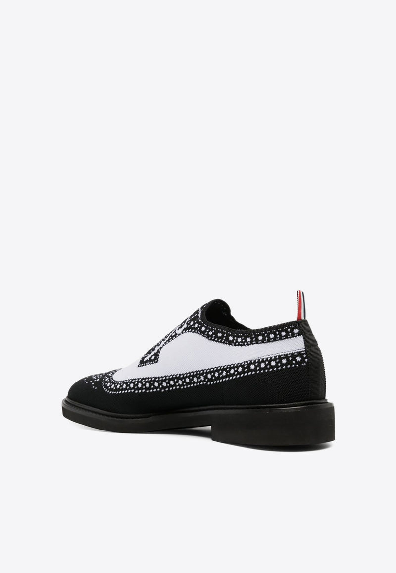 Thom Browne Trompe L
oeil Longwing Brogue Shoes Black MFD266AE0648_980