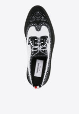 Thom Browne Trompe L
oeil Longwing Brogue Shoes Black MFD266AE0648_980