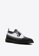 Thom Browne Trompe L
oeil Longwing Brogue Shoes Black MFD266AE0648_980