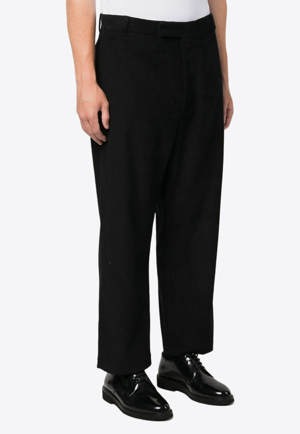 Thom Browne Corduroy Cropped Pants Black MTU320UF0220_001