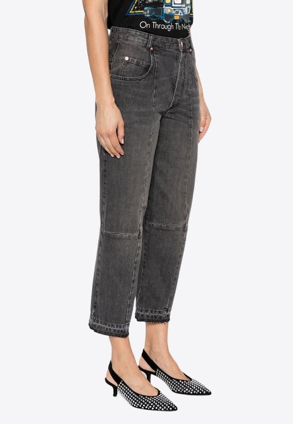 Isabel Marant Basic Straight-Leg Jeans Black PA0206FAA4H13I_02FK