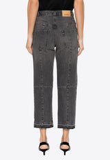 Isabel Marant Basic Straight-Leg Jeans Black PA0206FAA4H13I_02FK