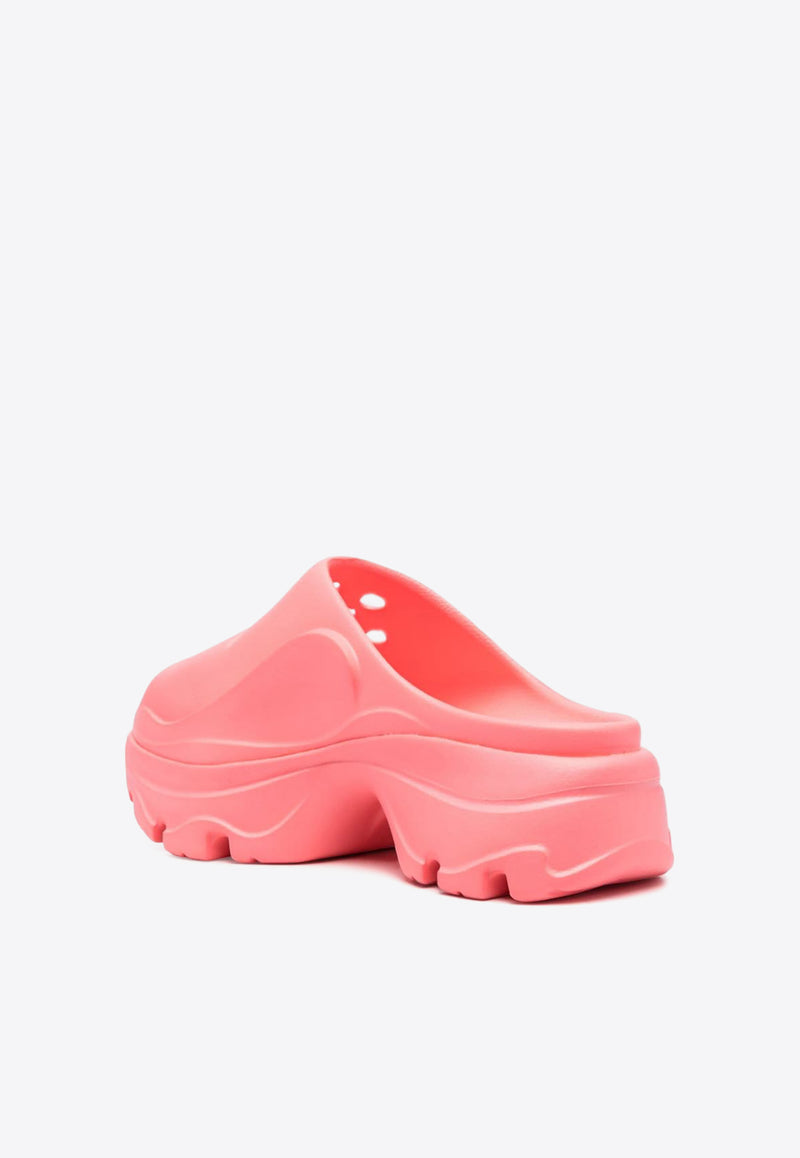 Adidas By Stella McCartney Logo Embossed Perforated Clogs  Pink IE2436_pink