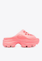 Adidas By Stella McCartney Logo Embossed Perforated Clogs  Pink IE2436_pink