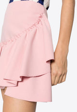 MSGM High-Waist Ruffled Mini Skirt Pink 3541MDD02237612_12