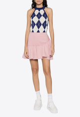 MSGM High-Waist Ruffled Mini Skirt Pink 3541MDD02237612_12