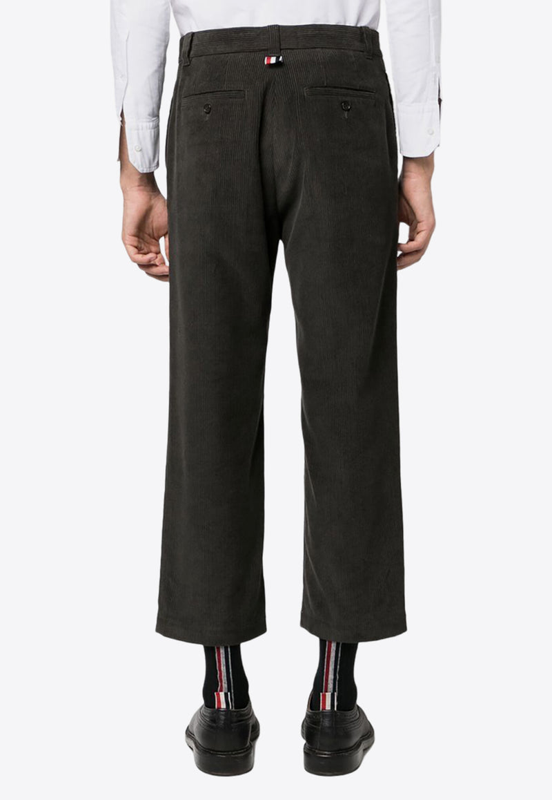 Thom Browne Corduroy Cropped Pants Brown MTU320UF0220_205