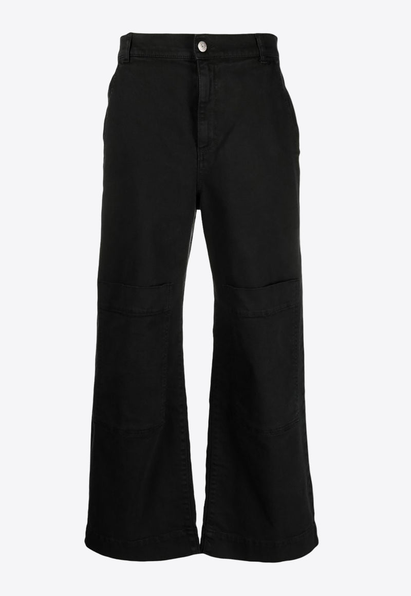 P.A.R.O.S.H Low-Rise Wide-Leg Pants Black D232256CABAREX23W_013