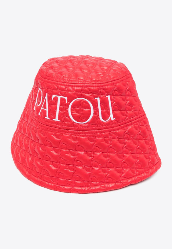 Patou Embroidered Logo Bucket Hat Red AC0270158_307R