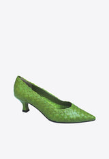 La Rose Carol 50 Woven Pumps Green 97340P0CAROL_PISTACHIO