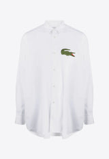 Comme Des Garçons X Lacoste Logo Patch Shirt White FLB003W23_1