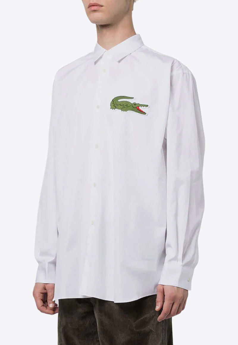 Comme Des Garçons X Lacoste Logo Patch Shirt White FLB003W23_1