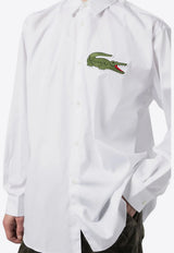 Comme Des Garçons X Lacoste Logo Patch Shirt White FLB003W23_1