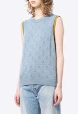 Paul Smith Pointelle Knit Top Blue W2R339NL31111_44