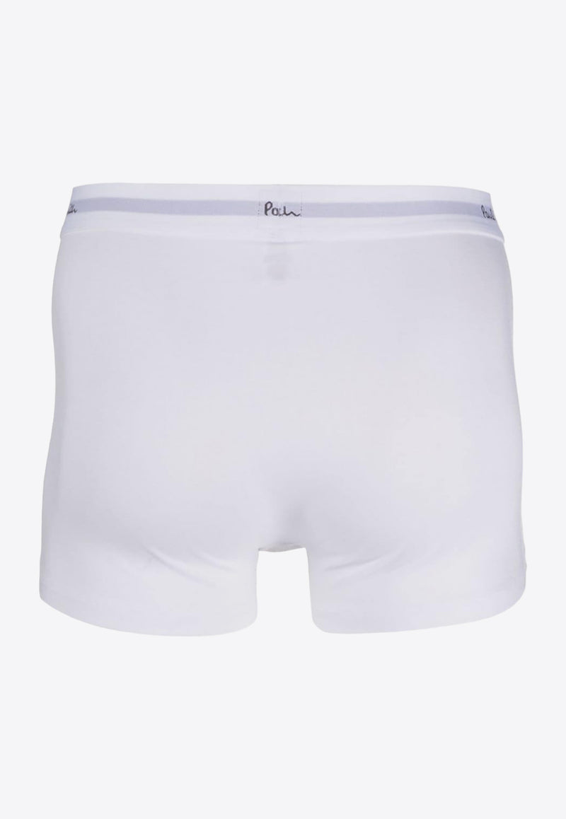 Paul Smith Logo Print Boxers - Set of 5 White M1A914MR5PK_01