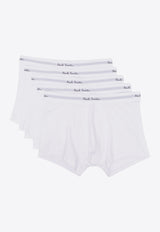 Paul Smith Logo Print Boxers - Set of 5 White M1A914MR5PK_01