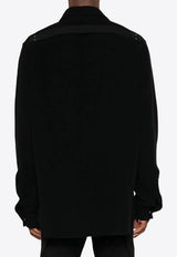 Rick Owens Cashmere Shirt Jacket Black RU02C7729DD_09