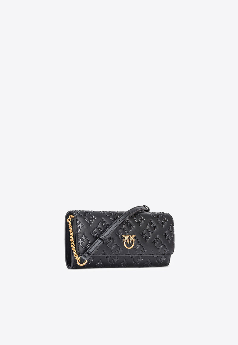 PINKO Love Tiny Birds Clutch Bag Black 103765A1YB_Z99Q