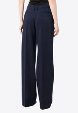 Off-White Wide-Leg Wool-Blend Pants Blue OWCO008F23FAB001_4747