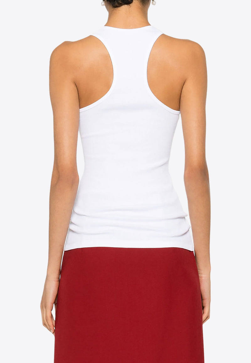 Stella McCartney Slogan Print Tank Top White 6J03413SPZ42_9228