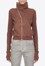 Rick Owens DRKSHDW Mountain Zipped Sweatshirt  Brown DS02D2239F_83