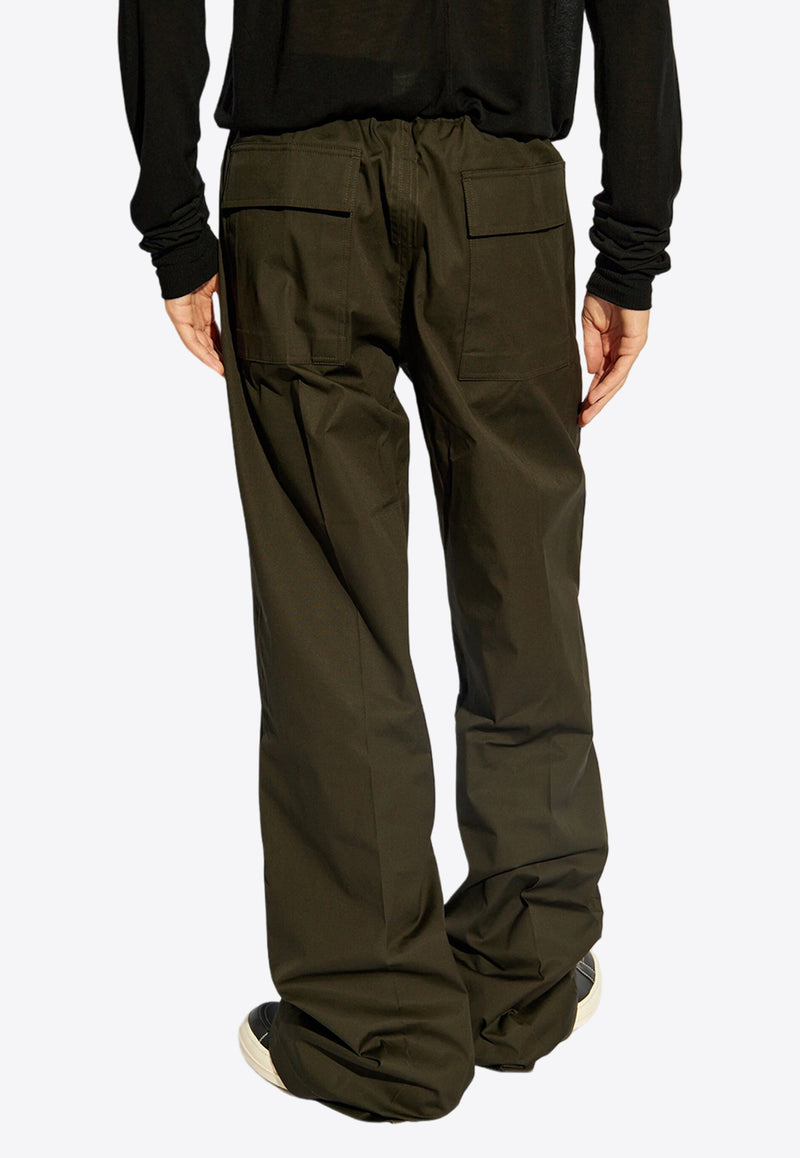 Rick Owens Dietrich Drawstring Casual Pants Green RU02D6378TE_75