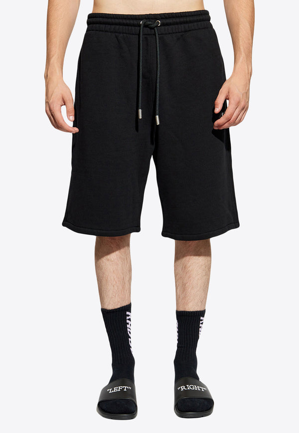 Off-White Logo Track Shorts Black OMCI013F24FLE003_1001