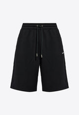 Off-White Logo Track Shorts Black OMCI013F24FLE003_1001