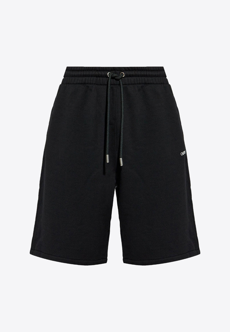 Off-White Logo Track Shorts Black OMCI013F24FLE003_1001