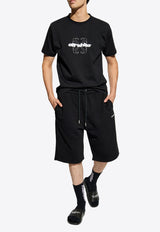 Off-White Logo Track Shorts Black OMCI013F24FLE003_1001