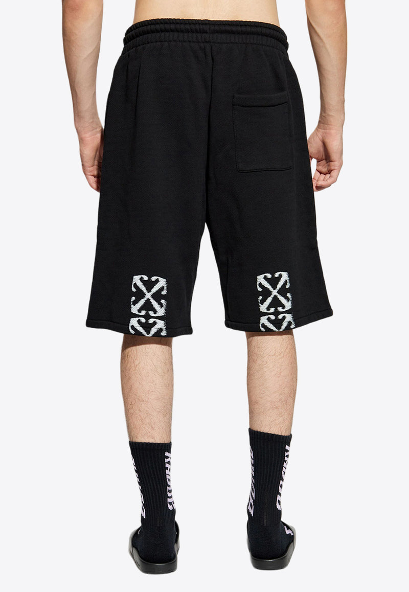 Off-White Logo Track Shorts Black OMCI013F24FLE003_1001