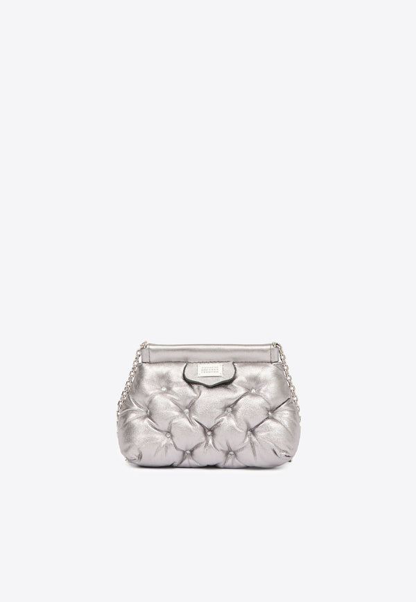 Maison Margiela Mini Glam Slam Classique Metallic Clutch Gray SA1VL0035P6800_H3809