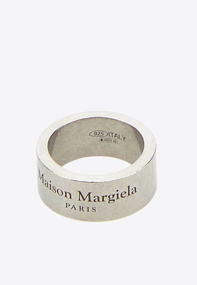 Maison Margiela Logo Engraved Ring  Silver SM1UQ0082SV0158_951