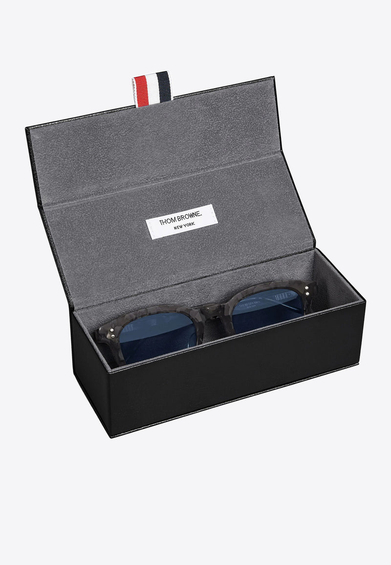 Thom Browne Tokyo Tortoiseshell Rectangular Sunglasses Blue UES921AG0002_025