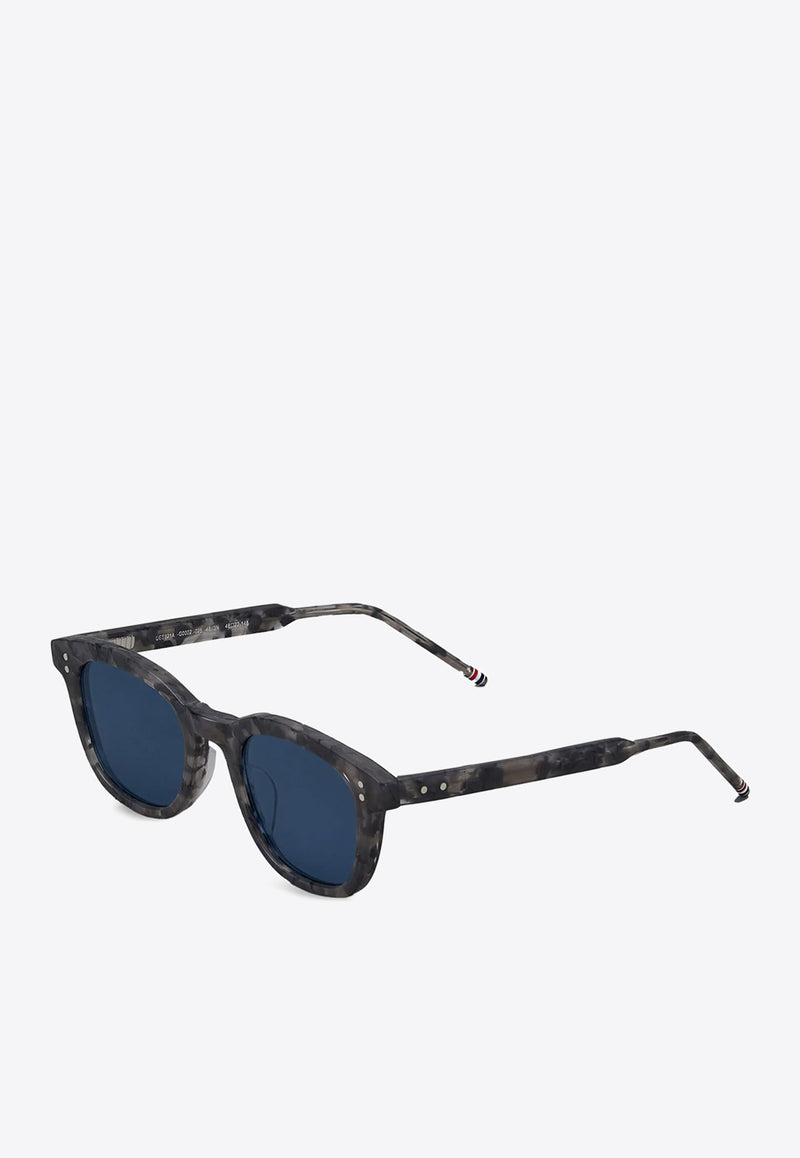 Thom Browne Tokyo Tortoiseshell Rectangular Sunglasses Blue UES921AG0002_025