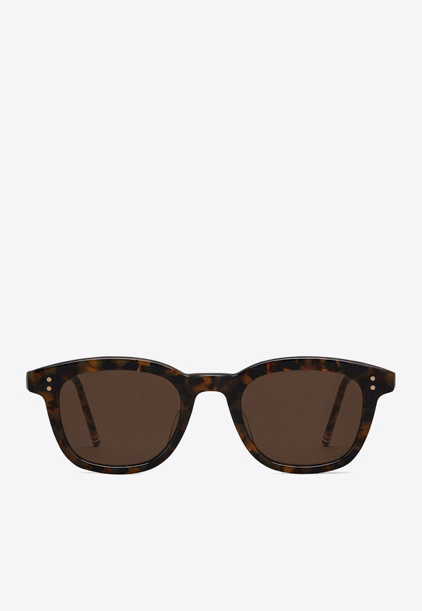 Thom Browne Tokyo Tortoiseshell Rectangular Sunglasses Brown UES921AG0002_205