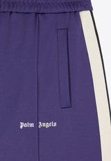 Palm Angels Logo Track Shorts Navy PMCL004C99FAB001_4603