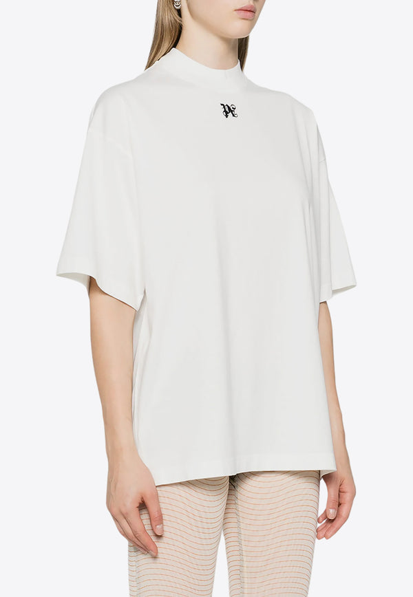 Palm Angels Wings Pencil Crewneck T-shirt Off-white PWAA017F24JER004_0310