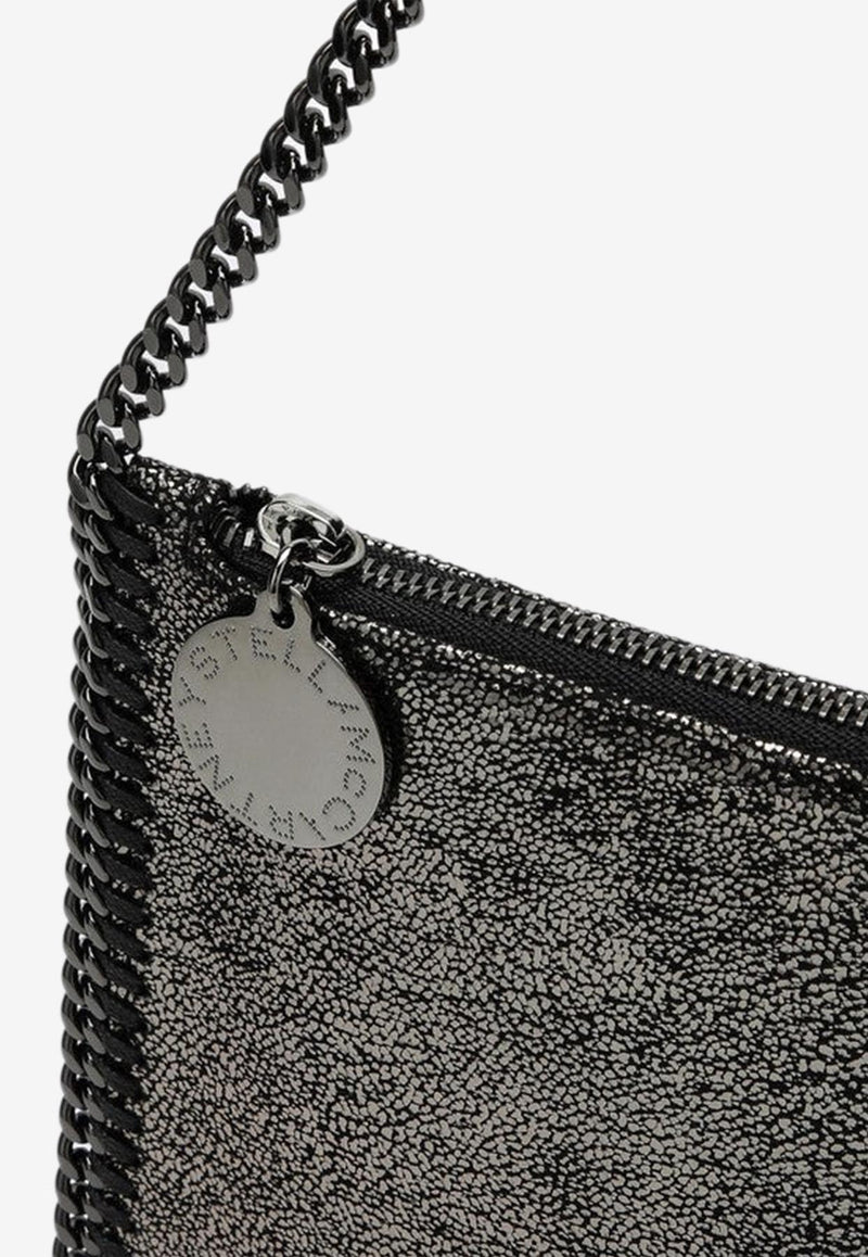 Stella McCartney Falabella Metallic Faux Leather Chain Shoulder Bag Gray 7P0076WP0489/Q_STELL-1111