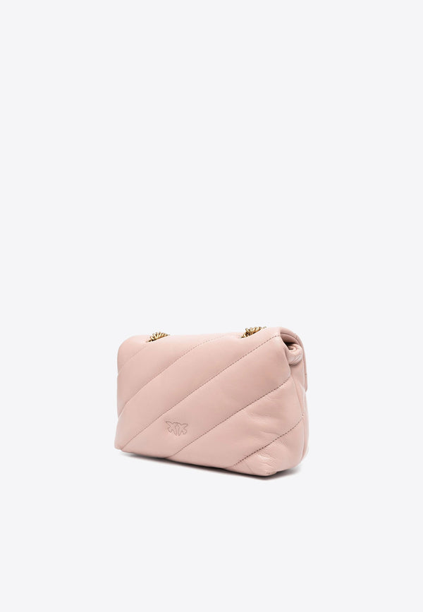 PINKO Mini Love Puff Maxi Quilt Shoulder Bag Blush 100039A0F2_O81Q