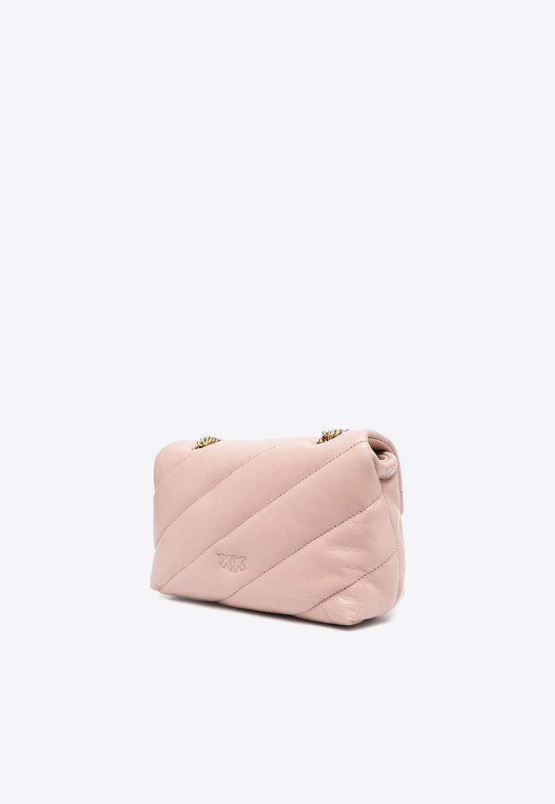 PINKO Mini Love Puff Maxi Quilt Shoulder Bag Blush 100039A0F2_O81Q