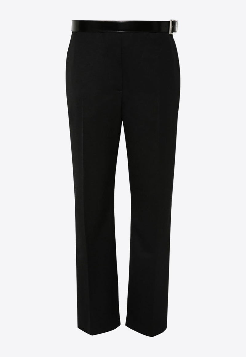 Prada Straight-Leg Belted Pants Black P246IKSOOO155E_F0002