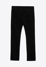 Saint Laurent Corduroy Slim Pants Black 800332Y25IA/P_YSL-1441