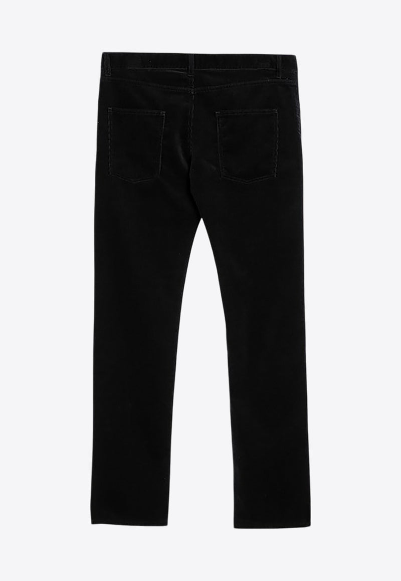 Saint Laurent Corduroy Slim Pants Black 800332Y25IA/P_YSL-1441