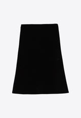 Rick Owens Cowl Slip-On Wool Scarf Black RP02D3443WLD_09